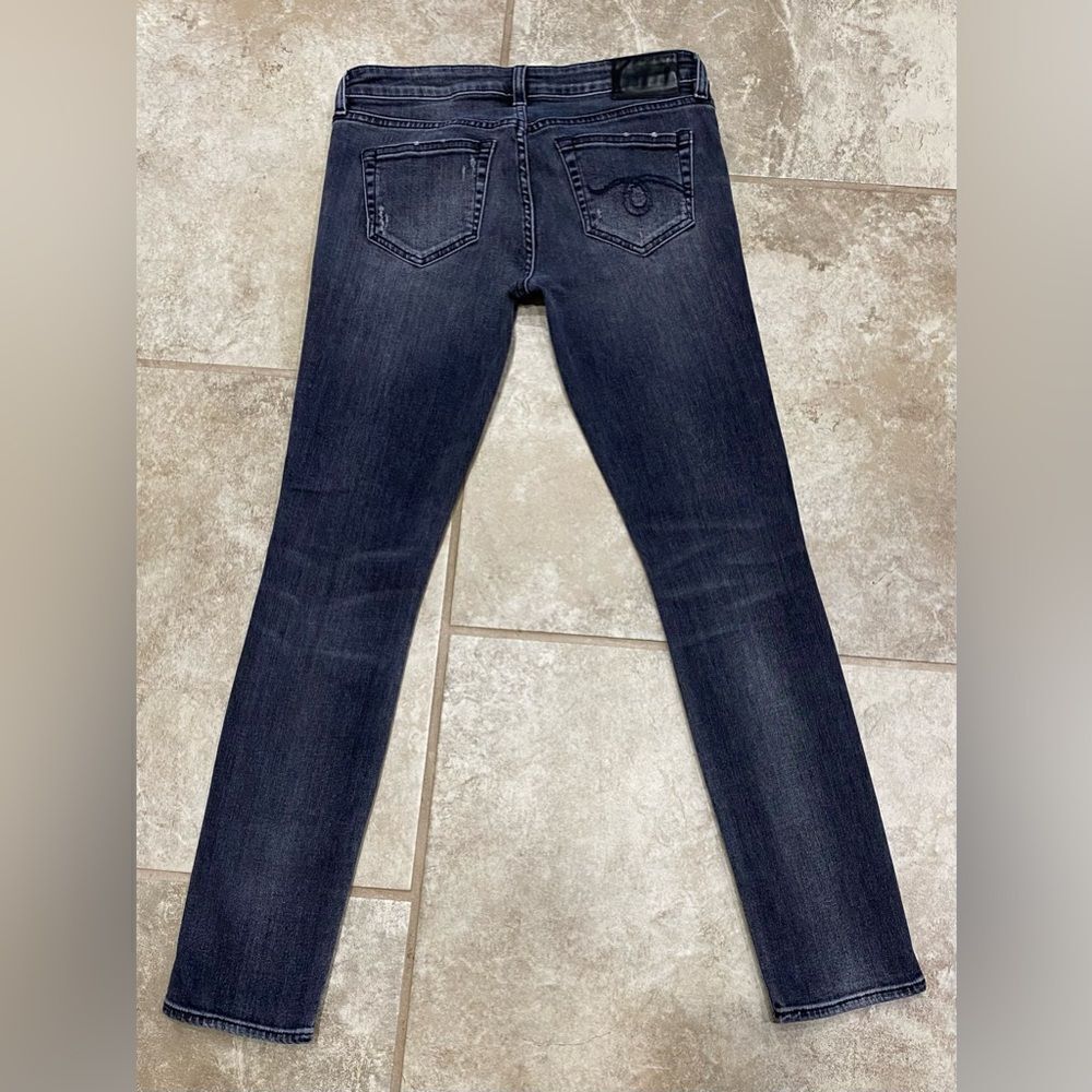 R13 Kate Skinny Jeans Orion Black 26x27 Made in Italy Distressed EUC - Picture 5 of 14